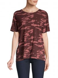 Two-Tone Cotton Camo Tee at Saks Fifth Avenue